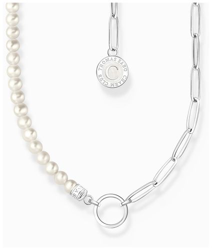 Charm Necklace With Pearls And Chain Links Jewellery - Thomas Sabo - Modalova