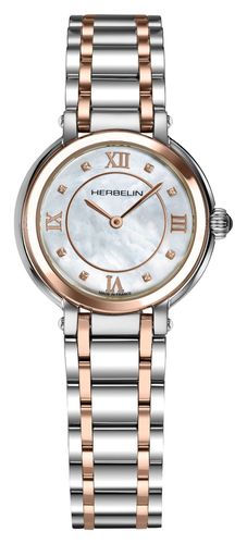 Galet | Mother-of-Pearl Dial | Two-Tone Stainless Watch - Herbelin - Modalova