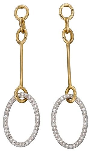 Open Loop Diamond Drop Jewellery - Elements Gold - Modalova