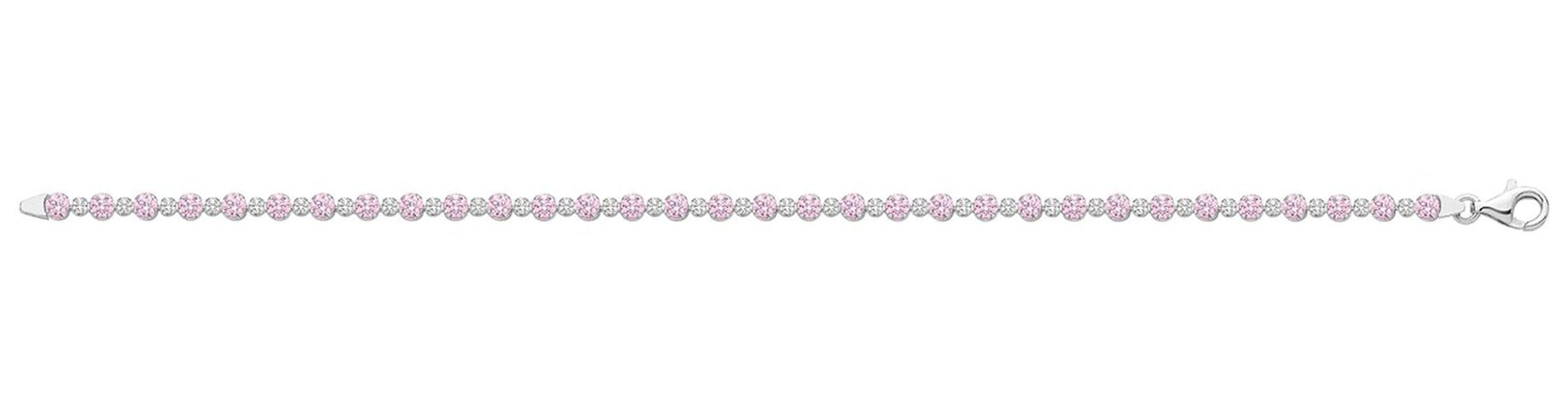 Ladies Pink CZ Bracelet Jewellery - James Moore TH - Modalova