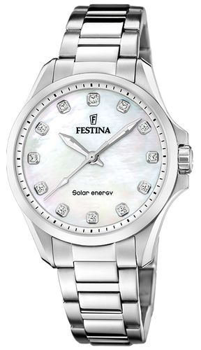 Women's Solar Energy (34mm) Mother-of-Pearl Dial / Watch - Festina - Modalova