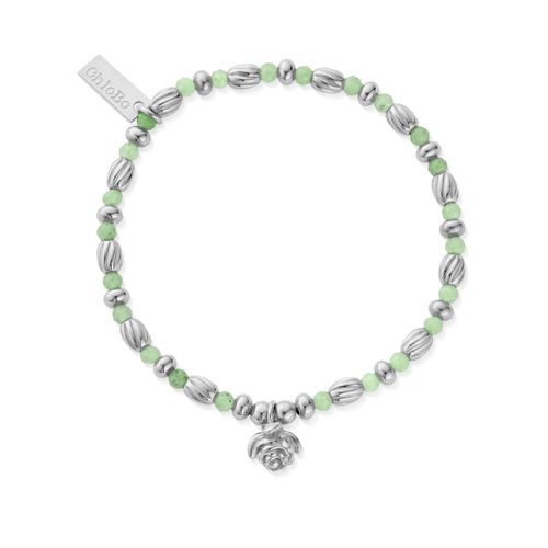 In Bloom ROSEBUD Aventurine Bracelet - 925 Sterling Jewellery - ChloBo - Modalova