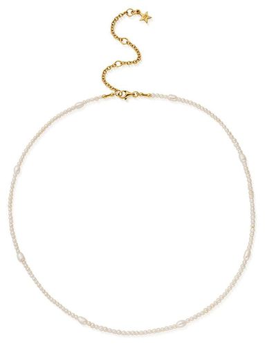 Tale of Tide Necklace Pearl Gold-Plated Sterling Jewellery - ChloBo - Modalova