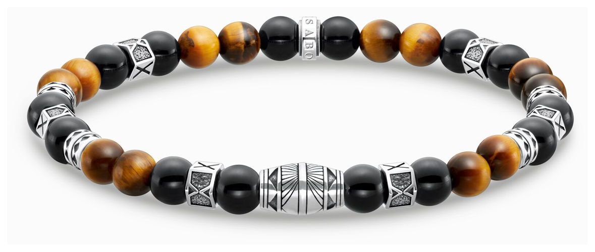 Men's Black Onyx Tiger's Eye Jewellery - Thomas Sabo - Modalova