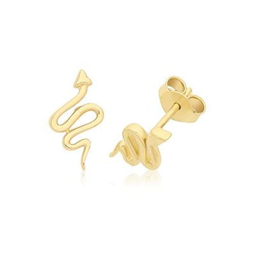 Ct Yellow Gold Snake Stud Earrings ES729 Jewellery - James Moore TH - Modalova