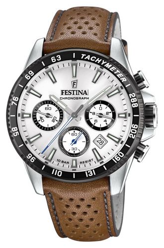 Men's Chronograph Leather Strap F20561/1 Watch - Festina - Modalova