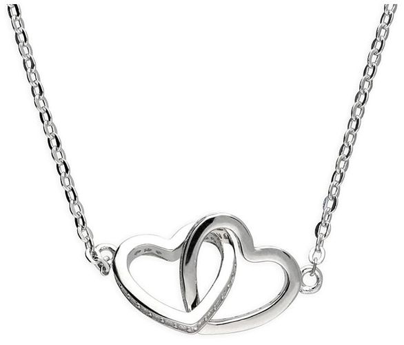 Interlinked Heart Necklace H6943 Jewellery - James Moore - Modalova
