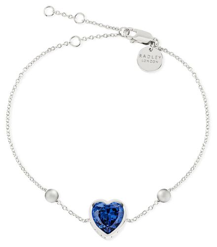 Radley Blue Crystal Heart Bracelet | Sterling Jewellery - Radley Jewellery - Modalova