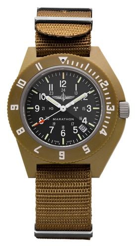 Official Duvdevan NAV Desert Tan Navigator Date Watch - Marathon - Modalova