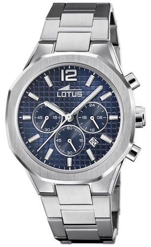 Men's Chronograph (42mm) Dial / Stainless Steel Watch - Lotus - Modalova