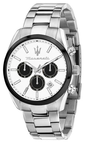 Men's Attrazione (43mm) Dial / Stainless Watch - Maserati - Modalova