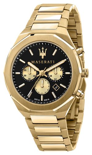 Stile Chronograph Men's Yellow Plated Watch - Maserati - Modalova