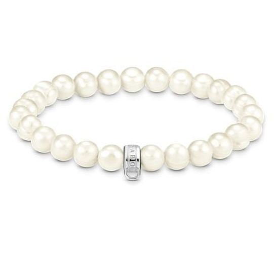 Charm Bracelet With Freshwater Cultured Pearls Jewellery - Thomas Sabo - Modalova