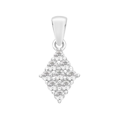 Diamond Shaped Cluster Pendant (0.50ct) Jewellery - Perfection Crystals - Modalova