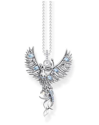 Phoenix Pendant With Colourful Stones Silver Jewellery - Thomas Sabo - Modalova