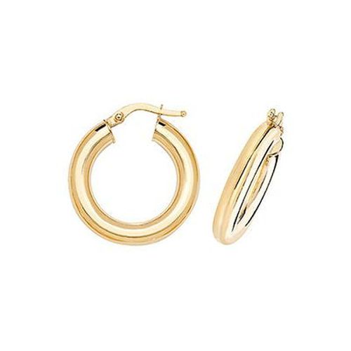 Mm Round Tube Hoop Earrings Jewellery - James Moore TH - Modalova