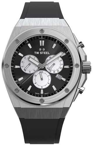 CEO Tech Chronograph (44mm) Dark Grey Sunray Dial Watch - TW Steel - Modalova