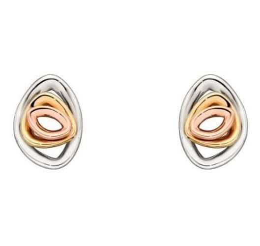 Ct White Yellow Rose Gold Pebble Shape Jewellery - Elements Gold - Modalova