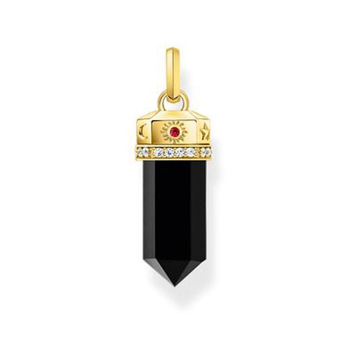 Onyx Hexagon Shape And Stones Yellow Gold Jewellery - Thomas Sabo - Modalova