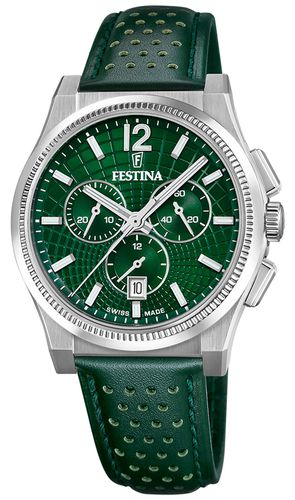 Swiss Made RivÃ© Quartz Chronograph (42.5mm) Watch - Festina - Modalova