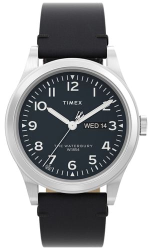 Men's Waterbury (39mm) Dial / Leather Watch - Timex - Modalova