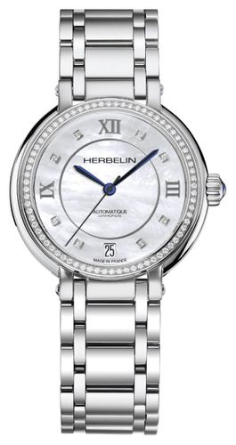 Women's Galet (33.5mm) Diamond Set Mother-of-Pearl Watch - Herbelin - Modalova