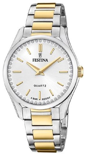 Ladies -Plated Steel W/ Steel Bracelet Watch - Festina - Modalova