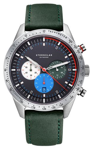 Tachymeter Quartz (43mm) Dial / Leather Watch - STERNGLAS - Modalova