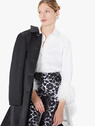 Feather Trim Poplin Shirt - Kate Spade New York - Modalova