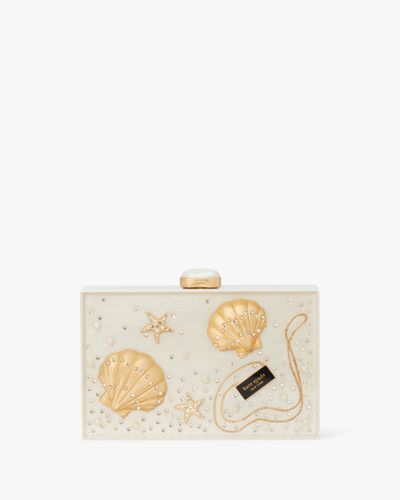 What The Shell Ocean Scene Resin Frame Clutch - Kate Spade New York - Modalova