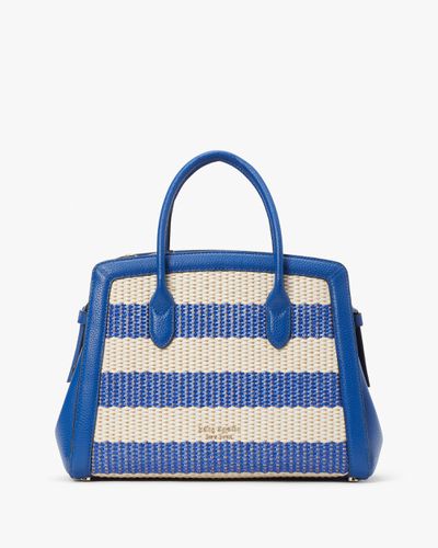 Knott Striped Medium Satchel - Kate Spade New York - Modalova