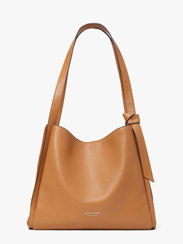 Knott Pebbled Leather &Amp; Suede Large Shoulder Bag - Kate Spade New York - Modalova
