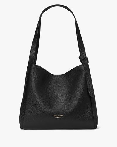 Knott Pebbled Leather Large Shoulder Bag - Kate Spade New York - Modalova