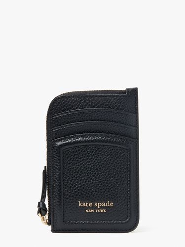 Knott Pebbled Leather Zip Card Holder - Kate Spade New York - Modalova