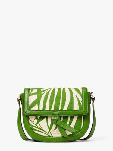 Knott Palm Canvas Medium Saddle Bag - Kate Spade New York - Modalova