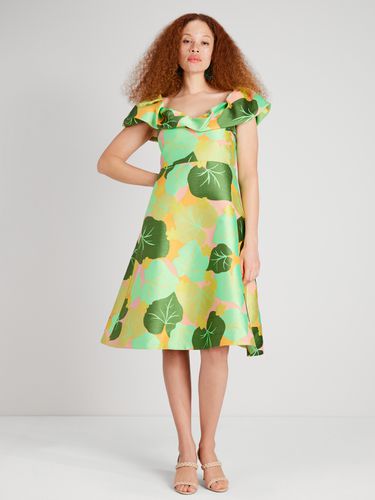 Cucumber Floral Flounce Dress - Kate Spade New York - Modalova