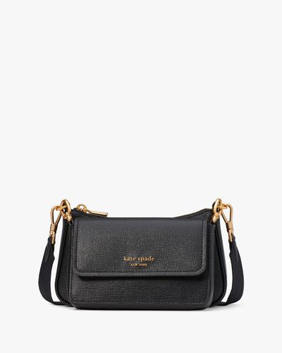 Morgan Saffiano Leather Double Up Crossbody - Kate Spade New York - Modalova