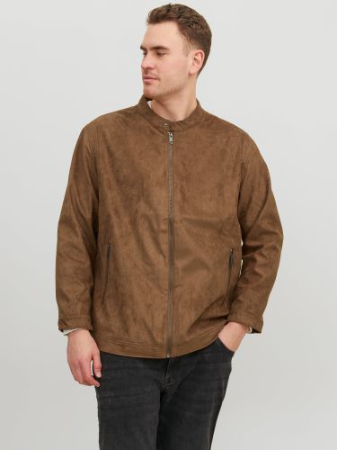 Plus Size Faux Leather Jacket - Jack & Jones - Modalova