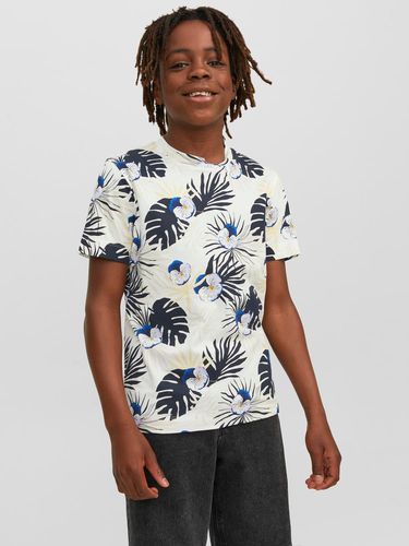 Camiseta Estampado Tropical Para Chicos - Jack & Jones - Modalova