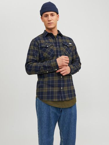 Camisa A Cuadros Slim Fit - Jack & Jones - Modalova