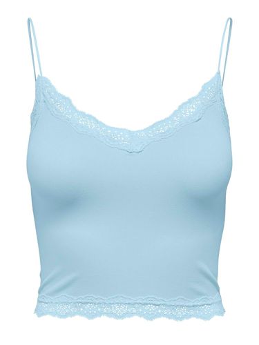 Cropped Top With Lace Edges - ONLY - Modalova