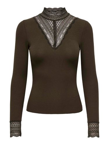 Long Sleeved Top With Lace - ONLY - Modalova