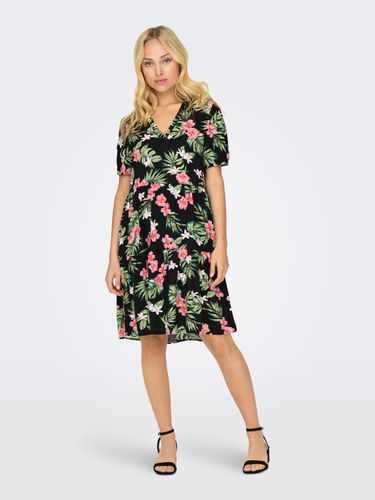 Mini O-neck Dress With Pattern - ONLY - Modalova