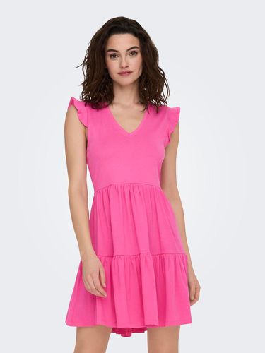 Mini Dress With Frills - ONLY - Modalova