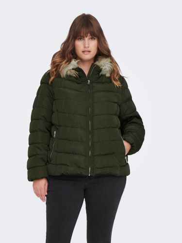 Curvy Quilted Hood Jacket - ONLY - Modalova