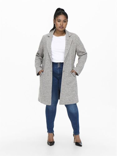 Curvy Solid Colored Coat - ONLY - Modalova