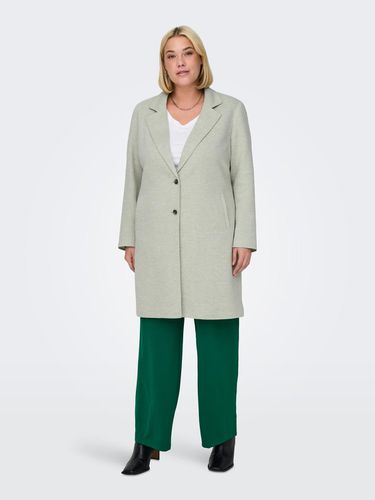 Curvy Solid Colored Coat - ONLY - Modalova