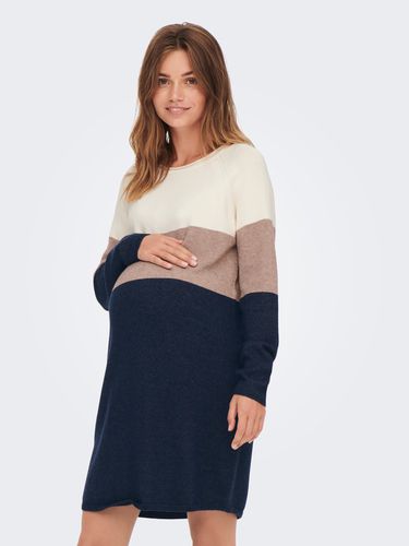 Mama Striped Knitted Dress - ONLY - Modalova