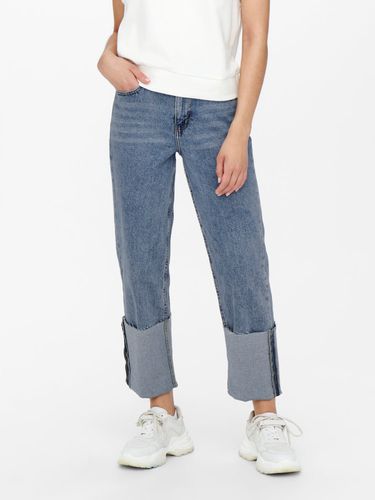 Onlmegan Life Highwaist Fold-up Straight Fit Jeans - ONLY - Modalova