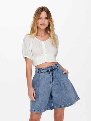 Solid Colored Crop Top - ONLY - Modalova